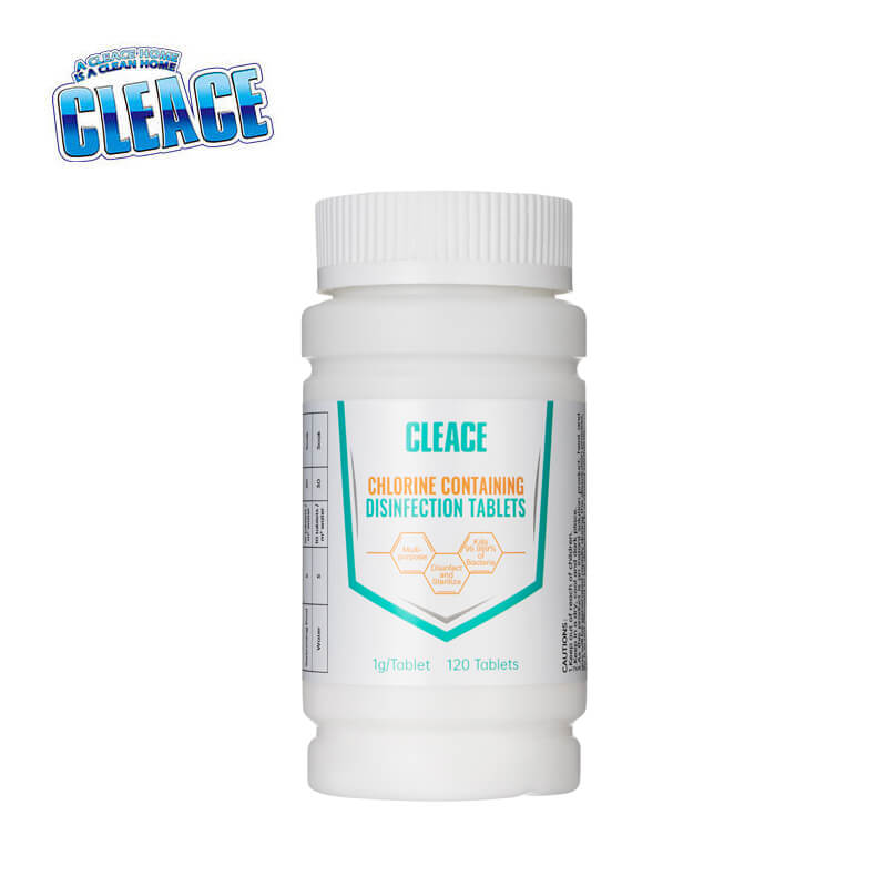 Comprimés désinfectants contenant du chlore CLEACE